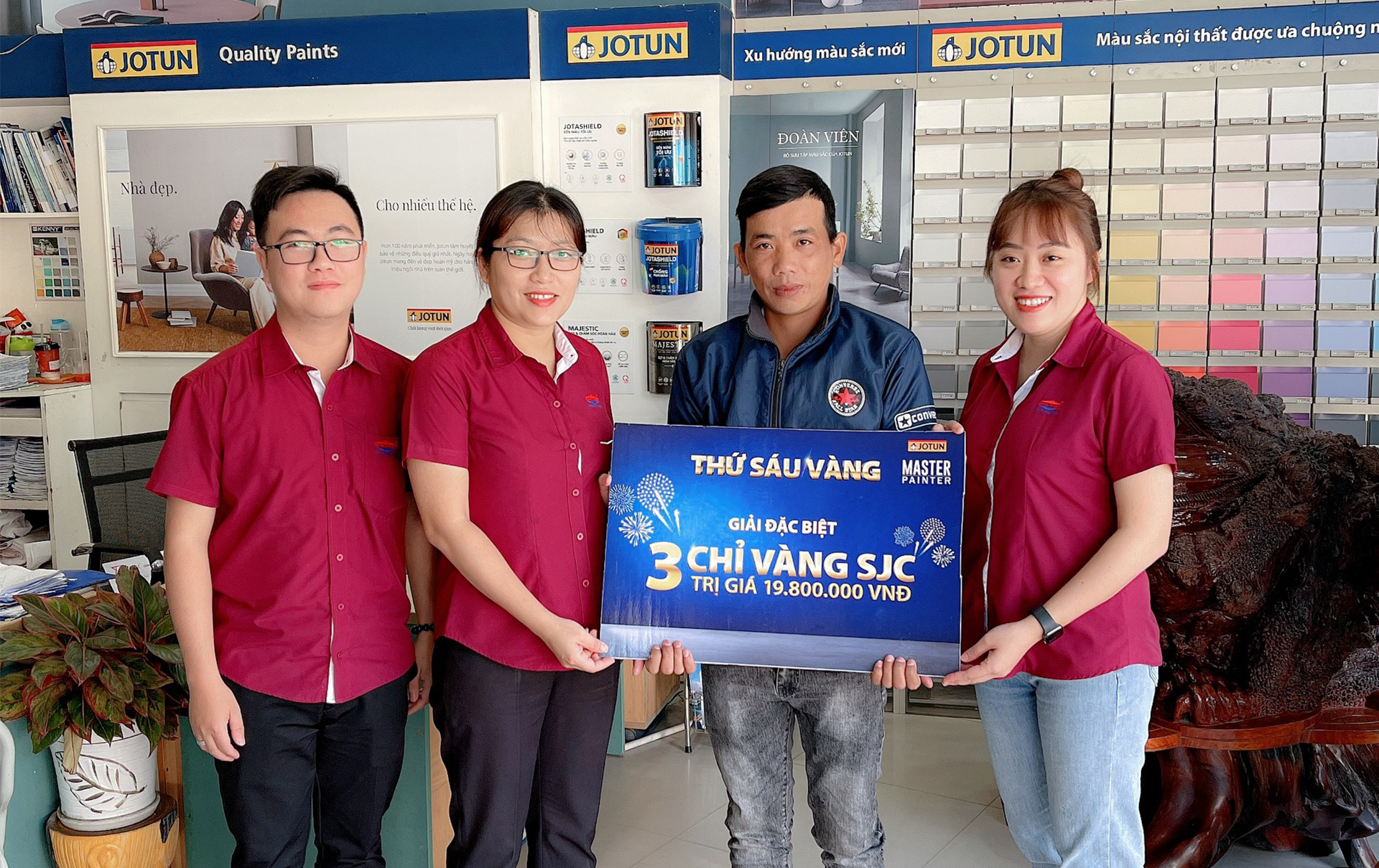 CHÚC MỪNG KHÁCH HÀNG GIA VIỆT MAY MẮN TRÚNG THƯỞNG CHƯƠNG TRÌNH “THỨ SÁU VÀNG” CỦA SƠN JOTUN
